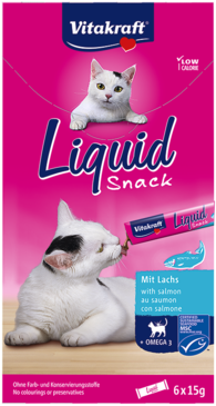 Vitakraft Liquid Snack Salmón con Omega 3