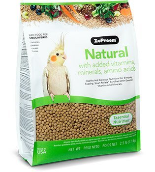 Zupreem Natural Premium Bird Food Medium 1,130 Kg.
