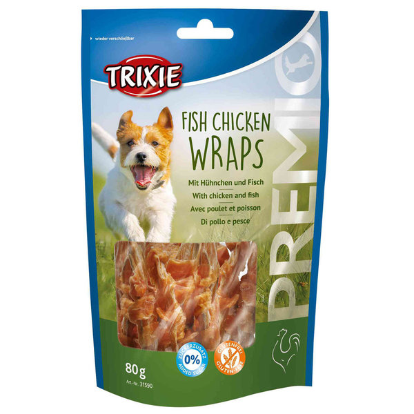 Trixie Snack Fish & Chicken Wraps 80 gr