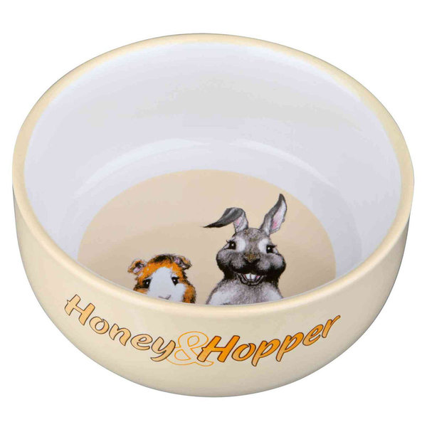 Trixie Comedero Cerámica Honey & Hopper 250 ml/ø 11 cm