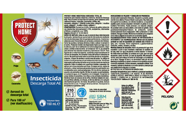 PROTECT HOME AUTOMATIC Insecticida Descarga Total 150 ML.
