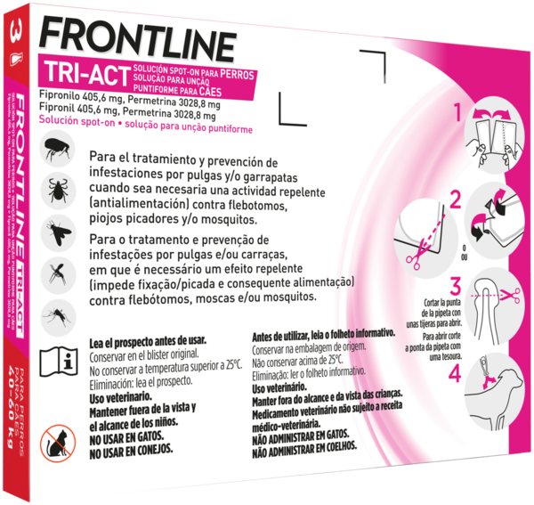 Frontline Pipetas Tri-Act Raza Gigante 40-60 kg