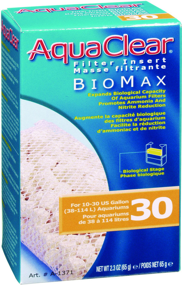 Aquaclear Biomax Carga para Filtro Mochila Aquaclear 30