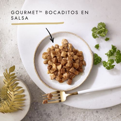 Gourmet Gold Bocaditos en Salsa Pollo e Hígado 85 gr.