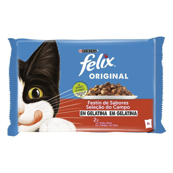 Felix Original Festín de Sabores en Gelatina 4x85 gr
