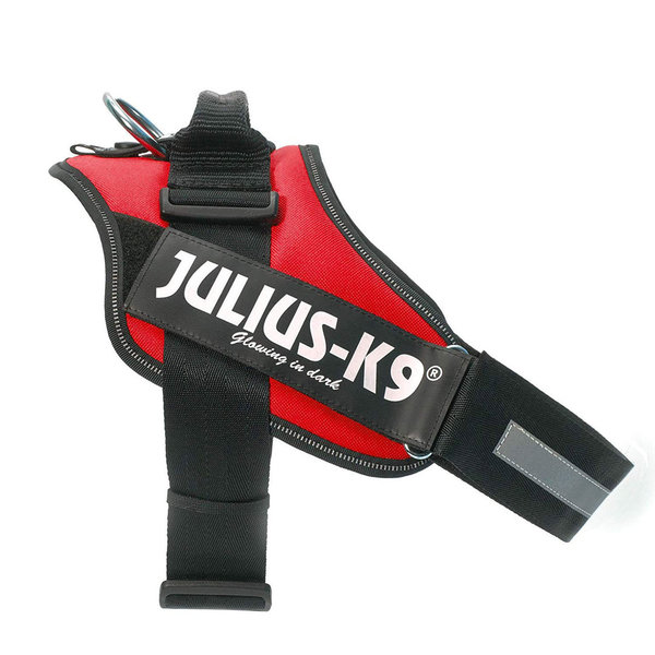 JULIUS-K9 Arnés  IDC 3-XL 82–115 cm-50 mm Rojo