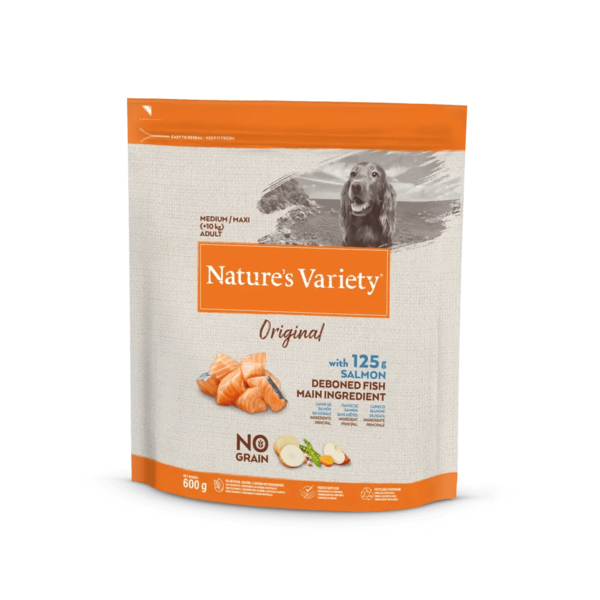 Natures Variety Dog Original No Grain Medium/Maxi Adult Salmon