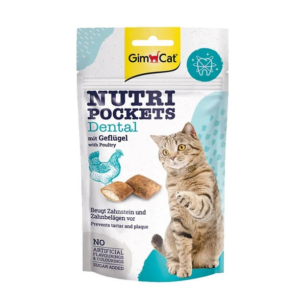 GimCat Nutri Pockets Snacks para Gatos Dental 60 gr