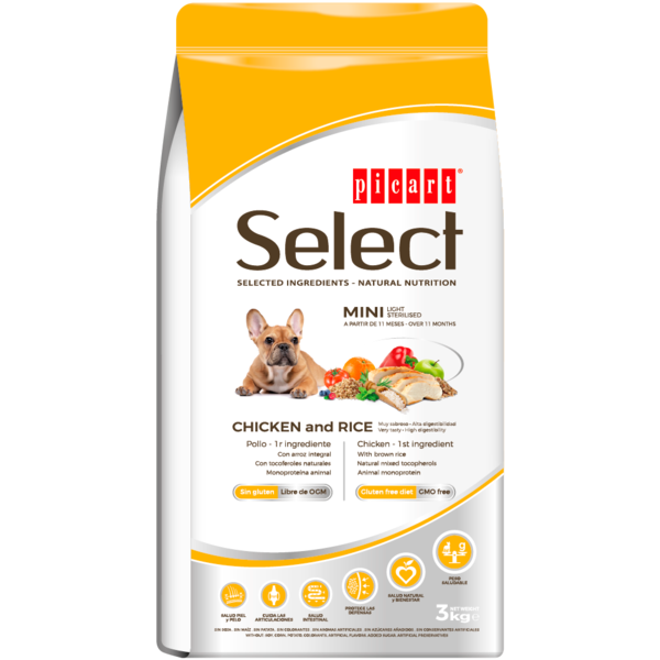 Picart Select Dog Mini Light Sterilised Chicken and Rice