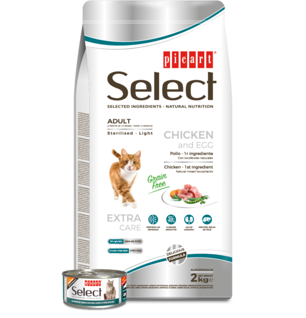 Picart Select Cat Adult Light-Sterilised Chicken and Egg