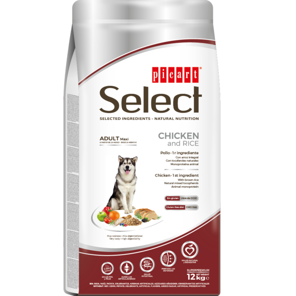 Picart Select Dog Adult Maxi Chicken and Rice 12 kg