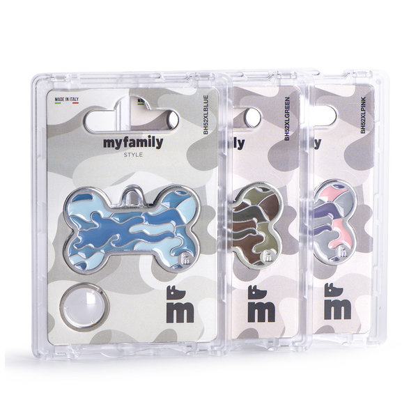 MyFamily Placa Style Camouflage Hueso XL 48mmx31mm