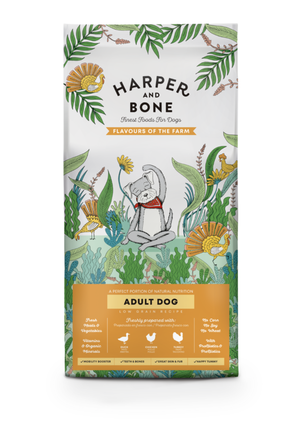 Harper & Bone Dog Adult Medium & Large Flavours Farm